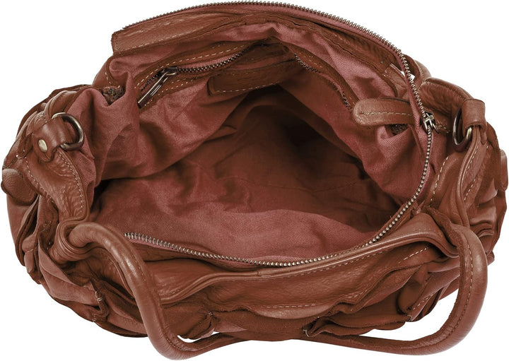 Samantha Look Shopper Echt Leder Damen - 021326 Cognac, Cognac
