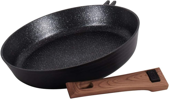 Durandal Légende Bratpfanne 28 cm – Beschichtete Aluguss Pfanne mit abnehmbarem Griff – Ofenfeste Pf