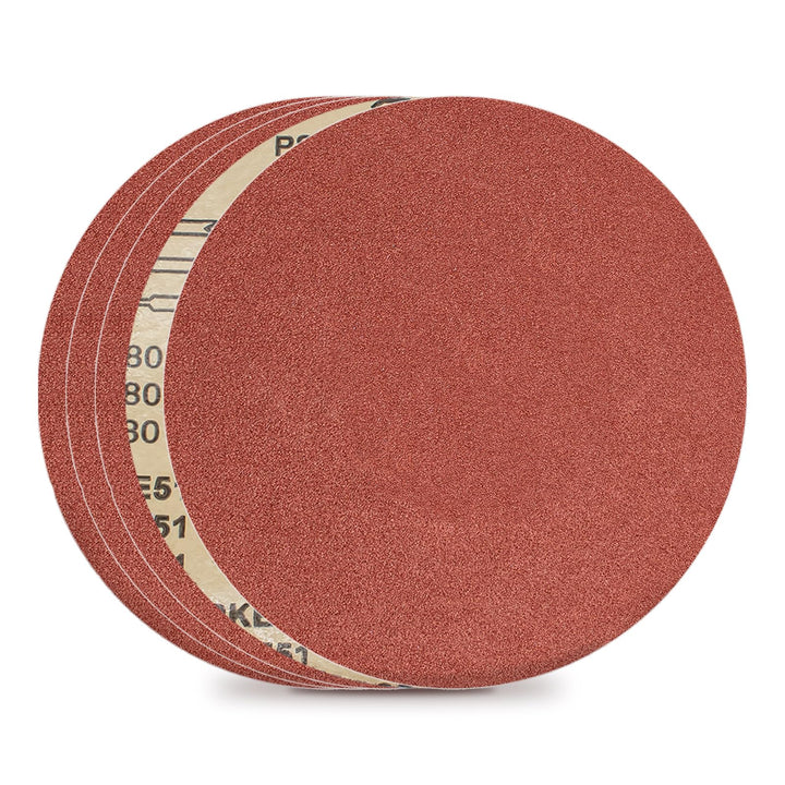 FEIHU 30 Stück Selbstklebende Scheiben red Ø 200 mm Körnung je 5 x P60, P80,P120, P180, P240, P320fü