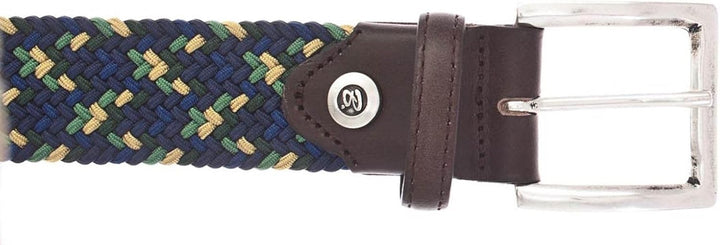 B.Belt Luca Stretch Belt W80 Navy - Light Green