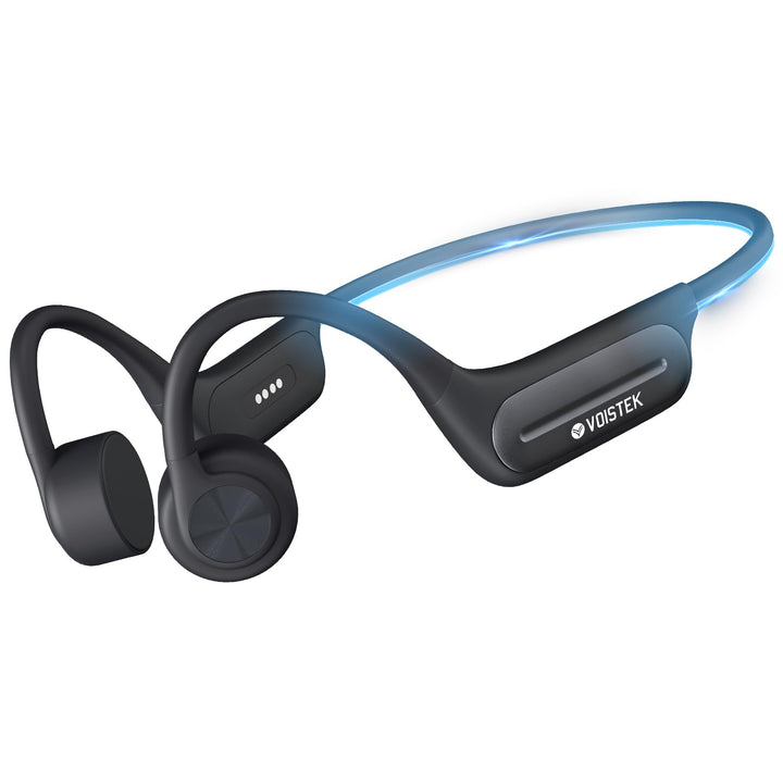 Voistek Knochenschall-Kopfhörer mit Vibration, Bluetooth 5.3 IP68 Wasserdicht, 32GB MP3-Player, Open