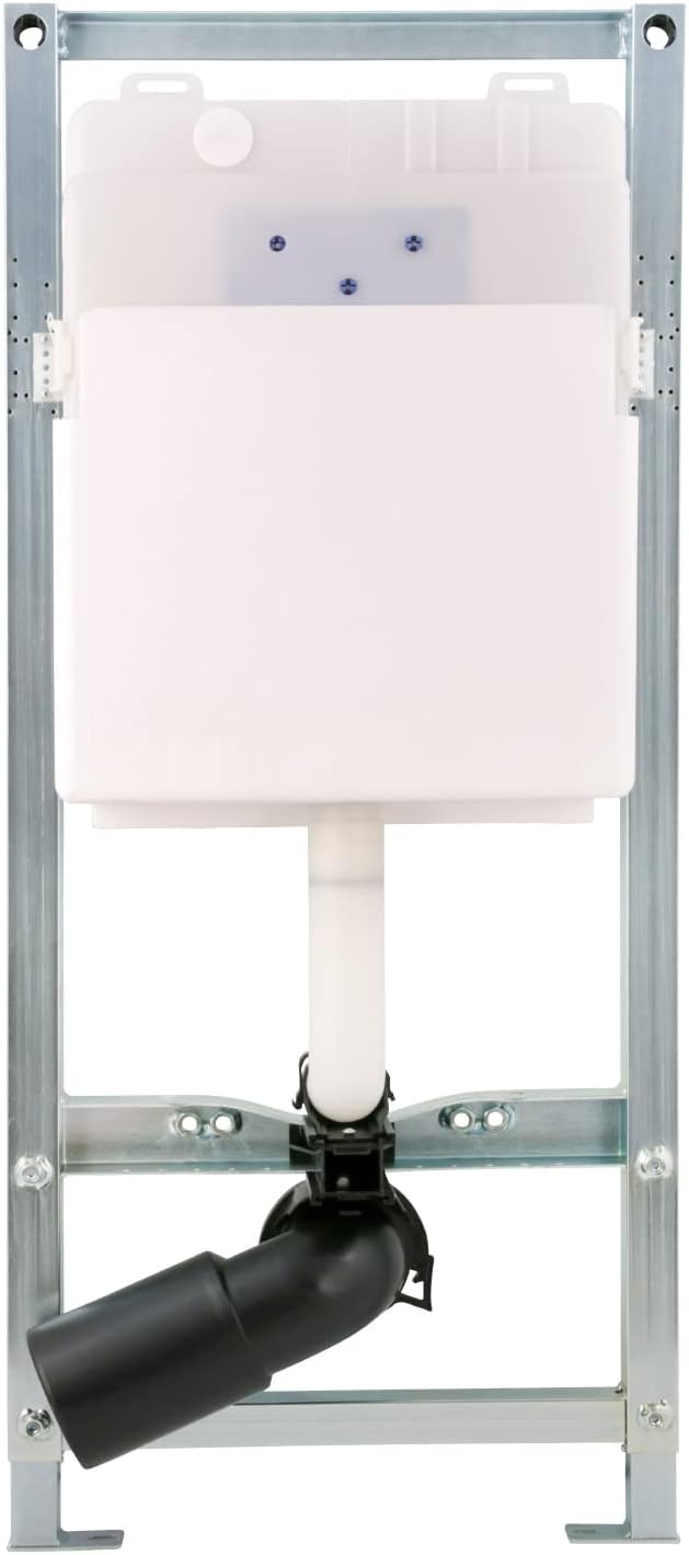 Vorwandelement für Wand-WC mit Spülkasten , 2-Mengen-Spülung , verzinkt, Vorwandelement
