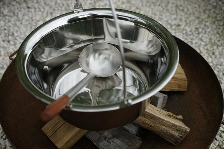 Gulaschkessel 20 Liter mit Deckel Edelstahl für Grillgalgen XXL