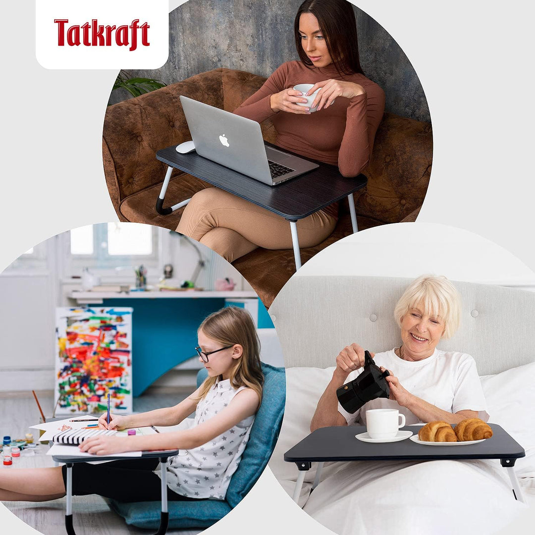Tatkraft Olaf Grosser Faltbare Betttisch, Schossschreibtisch, Laptoptisch, Bett Tablett mit Tassen S