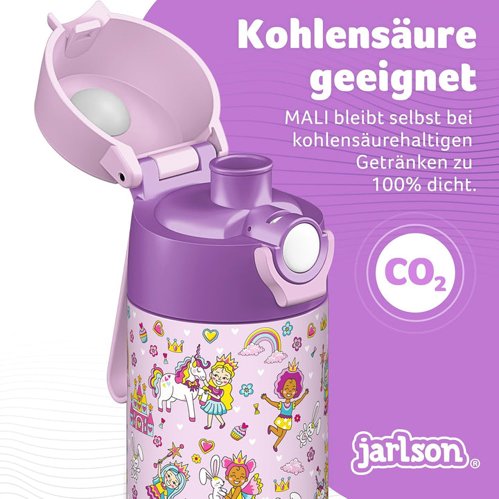 Jarlson® Trinkflasche Kinder - Thermo Edelstahl Wasserflasche - BPA frei - auslaufsicher - Kinderfla