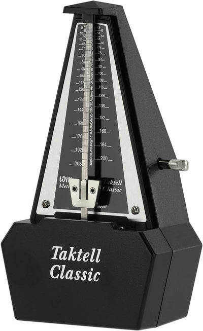 Wittner Metronom 829161 Kunststoffgehäuse ohne Glocke Taktell Classic silberfarben, silberfarben