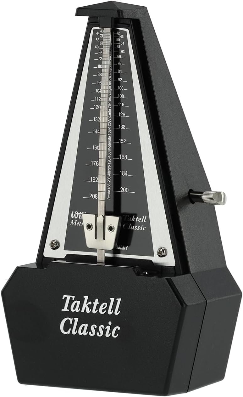 Wittner Metronom 829161 Kunststoffgehäuse ohne Glocke Taktell Classic silberfarben, silberfarben