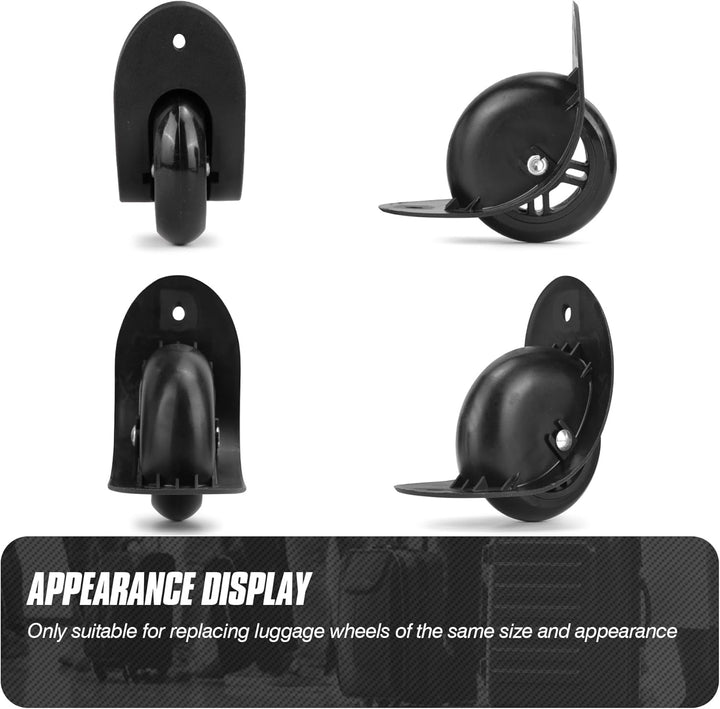 1 Pair Kofferrollen Gepäck Ersatzräder Gummi Koffer Ersatzräder Ersatzrollen(VD019), Vd019