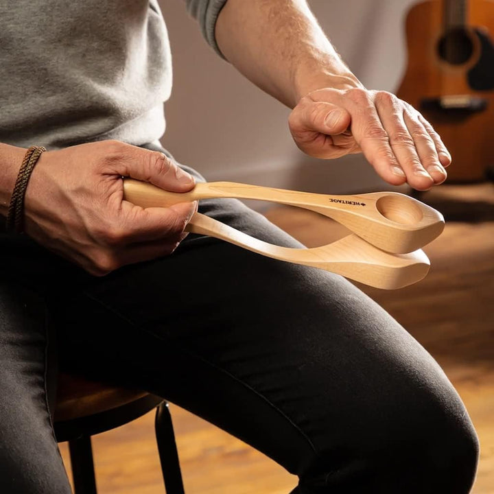 Heritage Musical Spoons Percussion Instrument, handgefertigtes kanadisches Ahornholz, natürlicher Ho