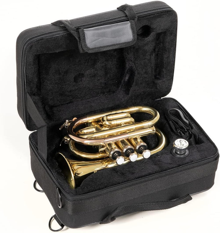 Roy Benson Bb Taschen-Trompete MOD.PT-101 lackiert, inkl. Etui, PT-101