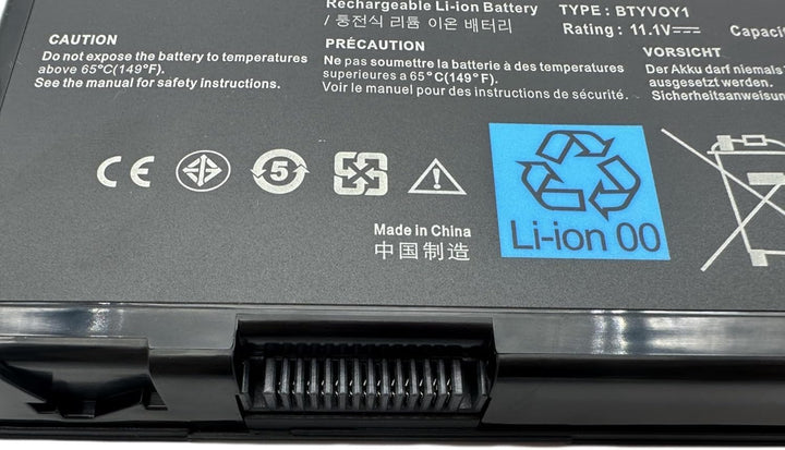 11.1V 90Wh BTYVOY1 Ersatzbatterie für Dell Alienware M17X R3 R4 C0C5M 0C0C5M 318-0397 7XC9N 05WP5W 5