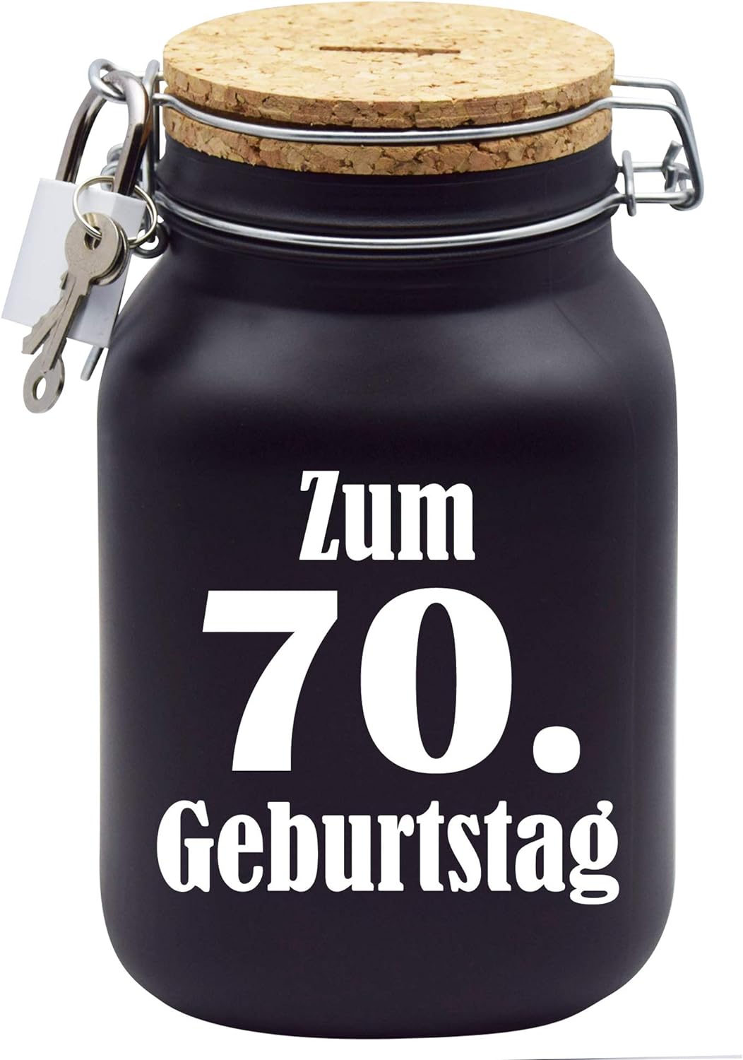 Spardose Zum 70. Geburtstag Geld Geschenk Idee Schwarz XL