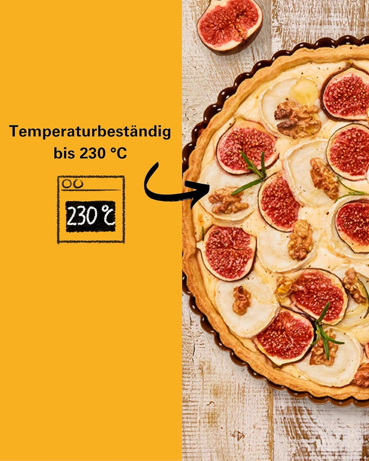 Birkmann, Laib & Seele, perforierte Quiche-, Tarte- und Pizzaform, Ø 30 cm, Backform mit losem Hebeb