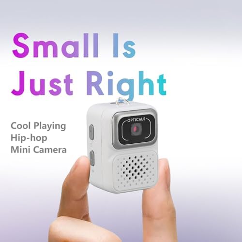 VBESTLIFE Tiny Keychain -Kamera, 1080p HD -Video 2MP Foto Tragbare Digitalkamera mit 0,96 Zoll Farbb