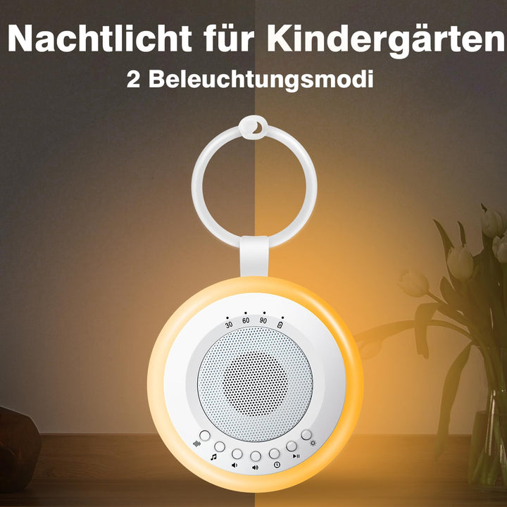 Tragbare Baby White Noise Machine: Easy@Home Einschlafhilfe Babys mit weissem Rauschen | Nachtlicht