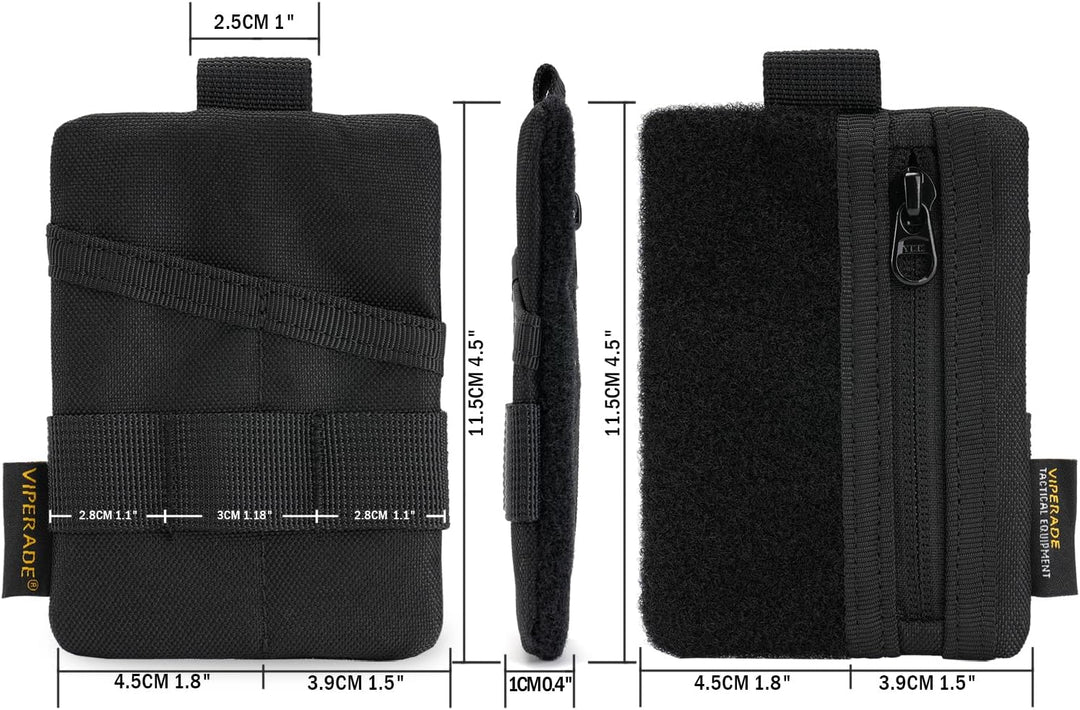 VIPERADE VE15 Mini EDC Pouch,Kleiner EDC Organizer Tasche mit 3 Taschen,Mini EDC Werkzeugtasche mit