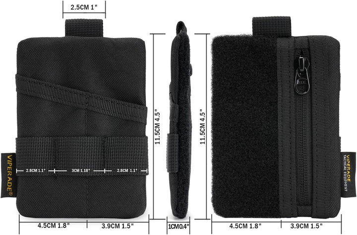 VIPERADE VE15 Mini EDC Pouch,Kleiner EDC Organizer Tasche mit 3 Taschen,Mini EDC Werkzeugtasche mit