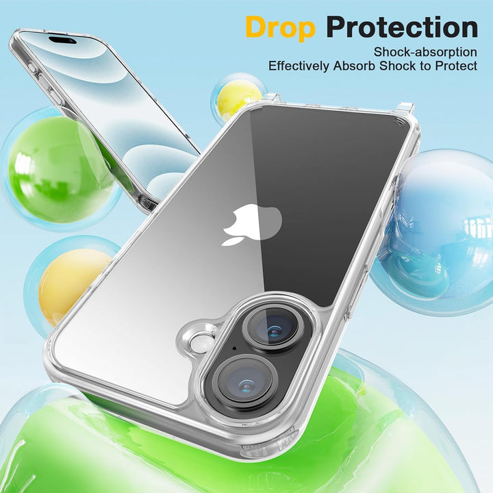 GOODVISH Handykette für iPhone 16 Hülle mit Band (6.1") | Kameraschutz und Bildschirmschutz | | Neck