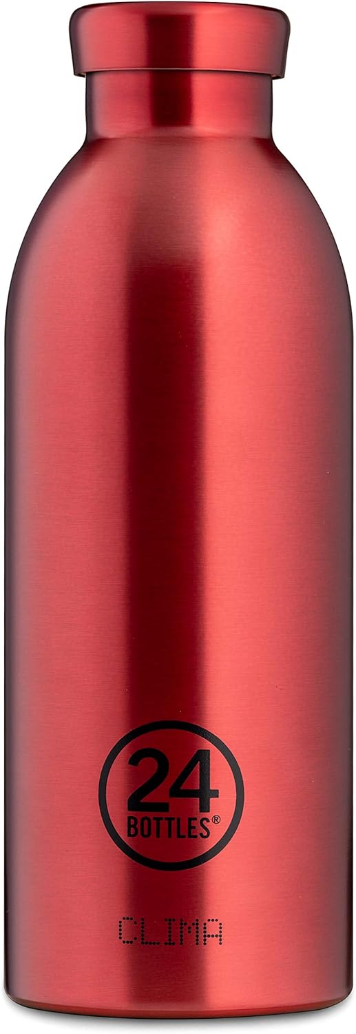 24Bottles Clima Bottle 500 ml Chianti Red Flasche, Erwachsene, Unisex, mehrfarbig, 500 ml 500 ml Meh