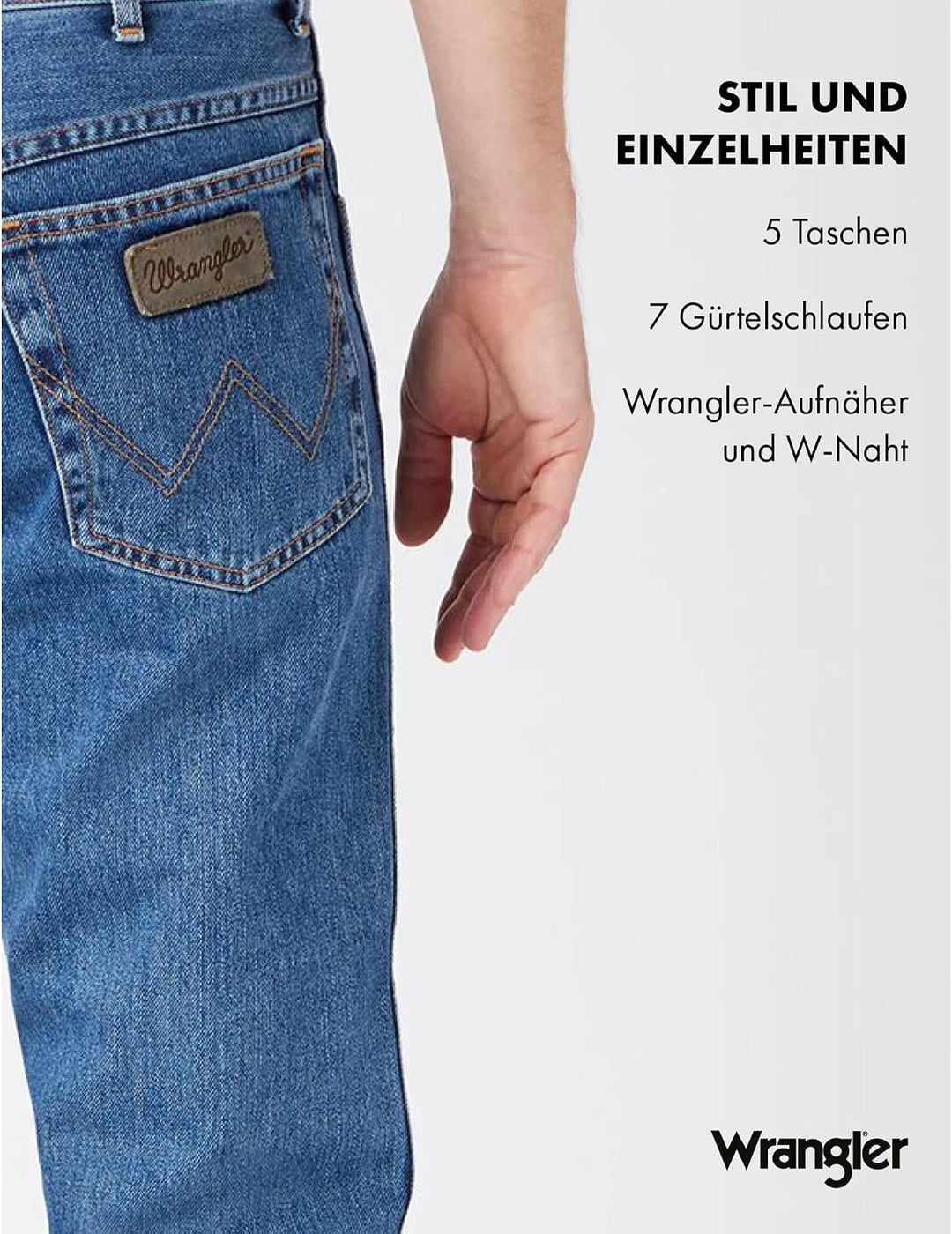 Wrangler Herren Texas Jeans 29W / 32L Blau (Stonewash 096), 29W / 32L Blau (Stonewash 096)