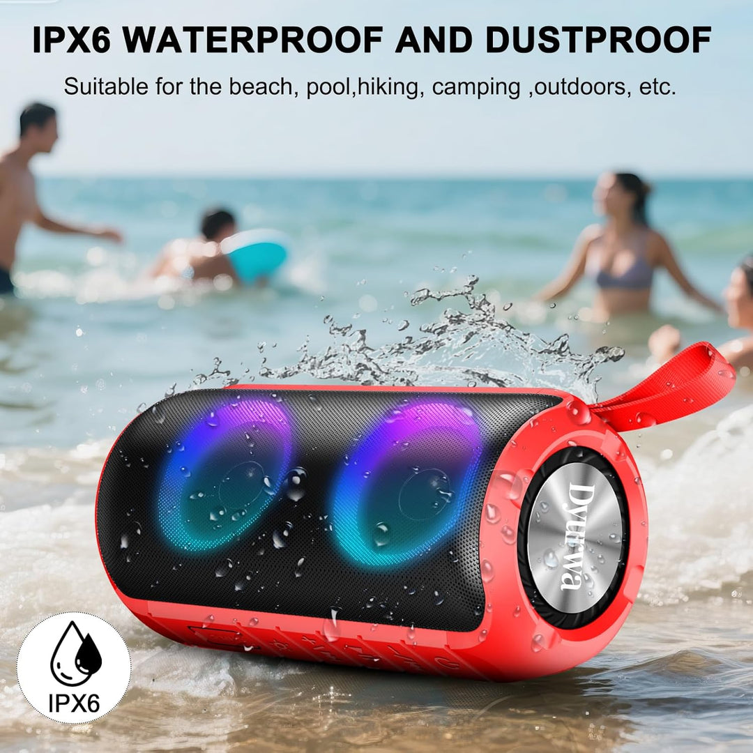 Bluetooth Lautsprecher Klein, Musikbox Bluetooth 5.3 Freisprechfunktion, Tragbarer Lautsprecher Bass