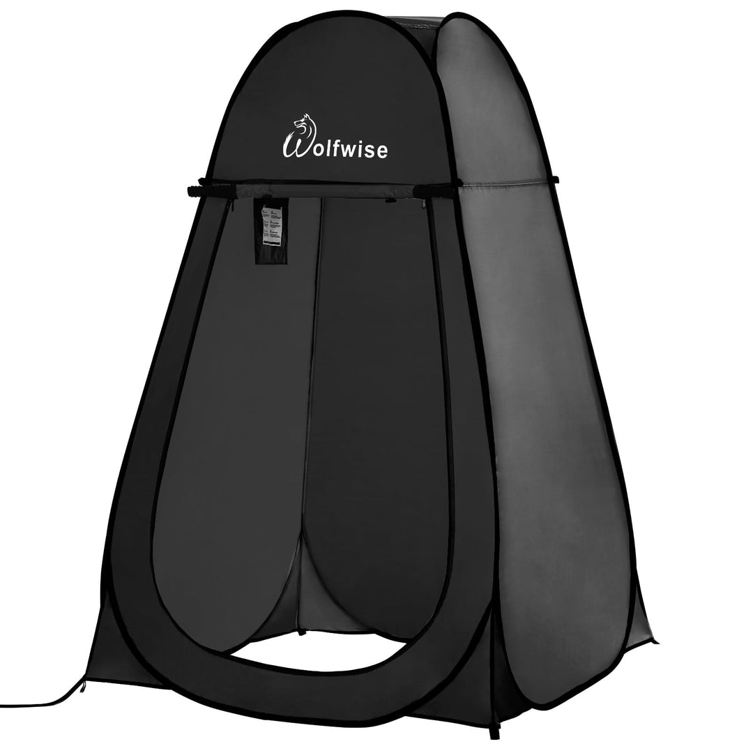 WolfWise Pop-Up Duschzelt Camping & Umkleidezelt – Kompakt & Leicht 2kg mit Tasche, Schneller Aufbau
