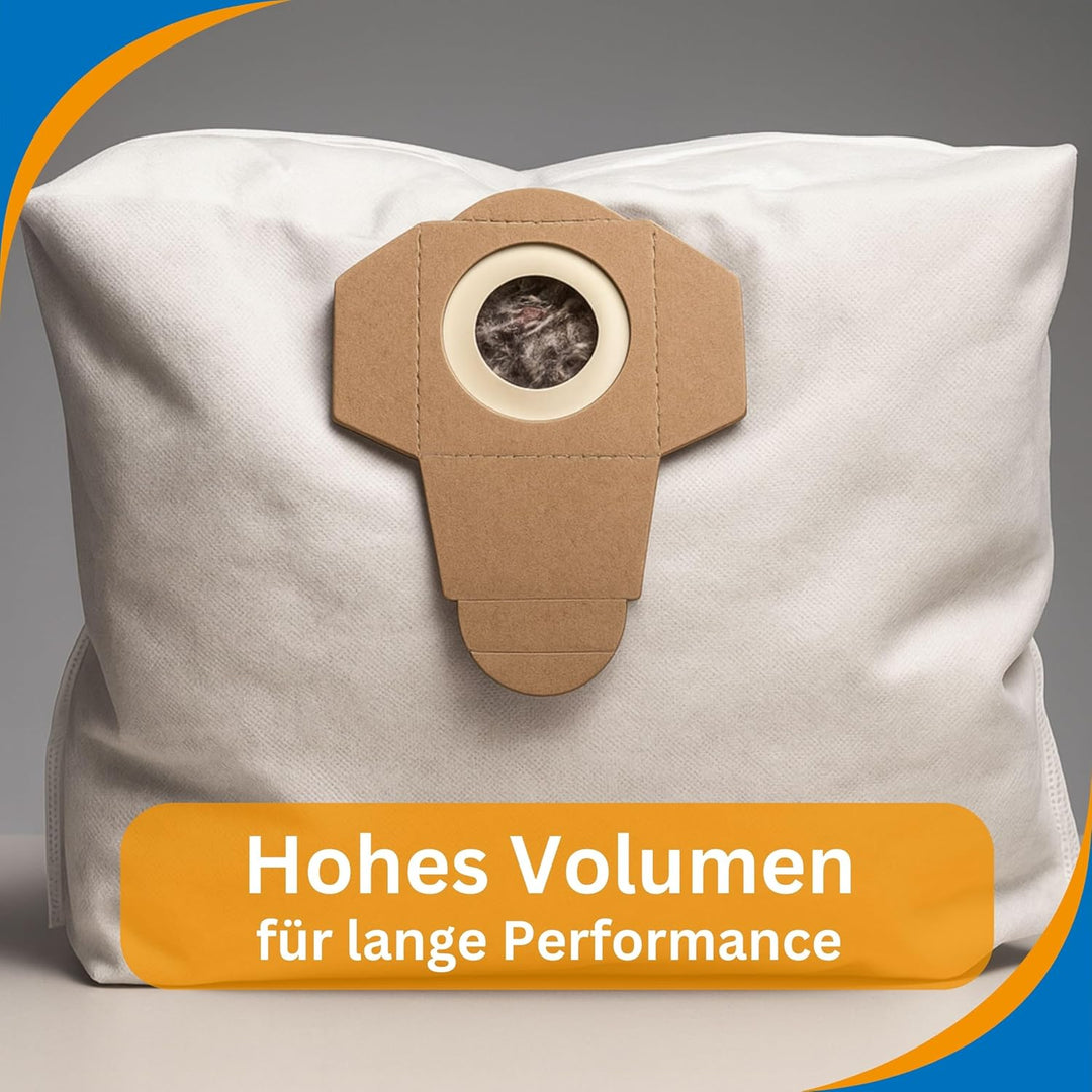 10 Microflies Schmutzfangsäcke für Einhell TH-VC 1930 SA TE-VC 2230 SA u.v.m. von Microsafe® 10 Schm