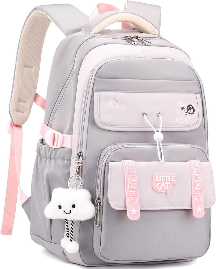 ibalulu Schulrucksack Teenager Mädchen Schulranzen Rucksack Wasserdicht für Mädchen Jungen, Gross Sc