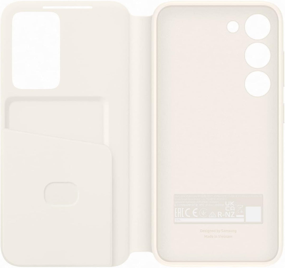Samsung Smart View Wallet Smartphone Case EF-ZS911 für Galaxy S23, Handy-Hülle, Kartenfach, Sichtfen