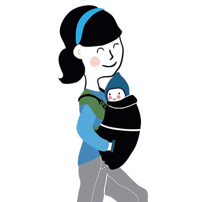 manduca by MaM® > Tragecover Flex < warmes & wasserdichtes Cover für Babytragen, einfach anzulegen,