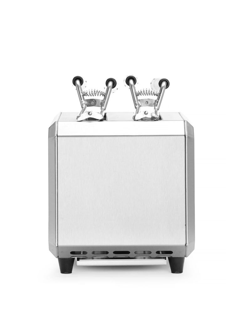 HENDI Sandwichtoaster, Sandwich, Gehäuse aus Edelstahl, Timer mit Alarm, einstellbarr auf maximal 8