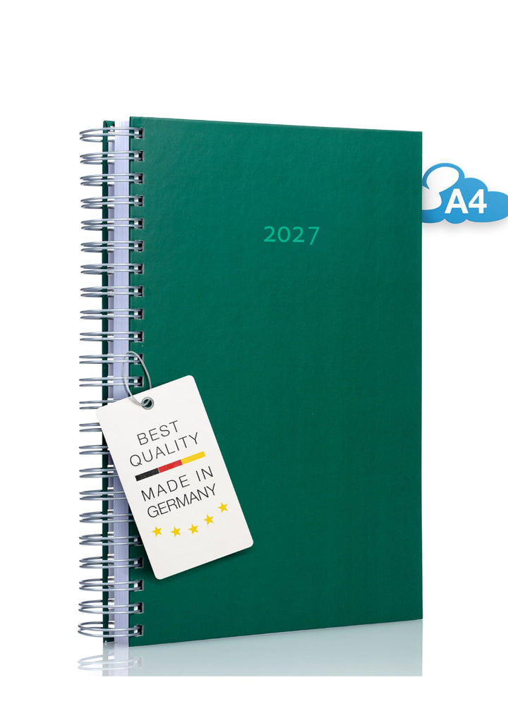 edition cumulus 2027 Der GROSSE Dicke – DIN A4 Kalender - MOOSGRÜN (dunkelgrün) – MADE IN GERMANY -