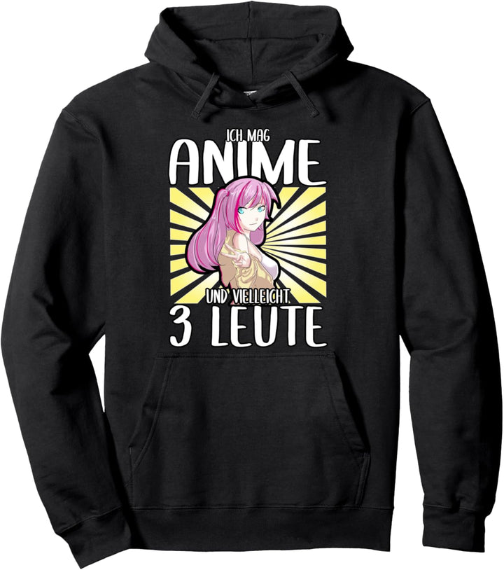 Ich mag Anime und vielleicht 3 Leute Pullover Hoodie
