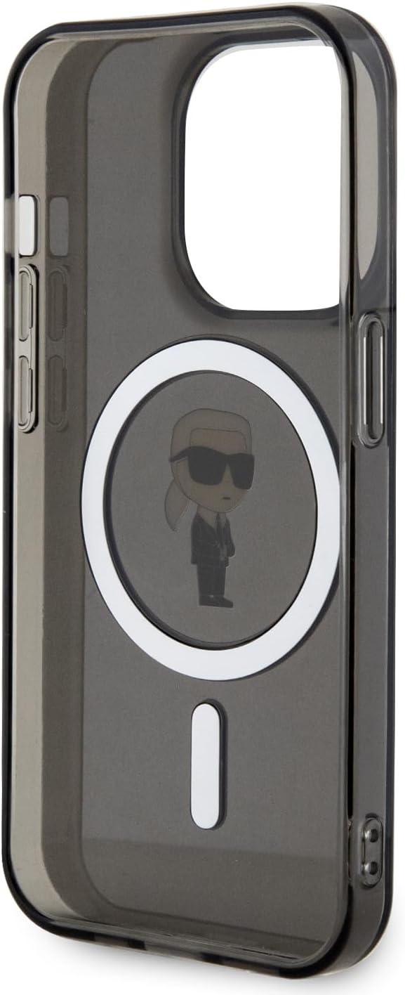 CG Mobile Karl Lagerfeld Magsafe IML IKonIK Hülle für iPhone 15 Pro -Schwarz Überprüfen Sie die Prod