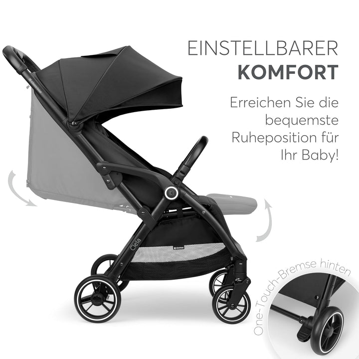KikkaBoo Buggy Kinderwagen Reisebuggy CIELA, Bis 22 kg, Leicht (7,1 kg), One-Hand-Faltbar, Atmungsak