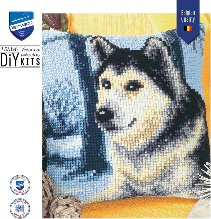 Vervaco Kreuzstichkissen/Stickkissen inklusive Material