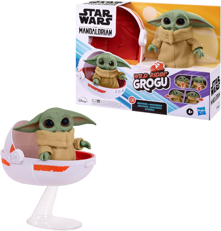 Star Wars Wild Ridin' Grogu Animatronik Spielzeug, über 25 Sound- und Bewegungskombinationen, Spielz