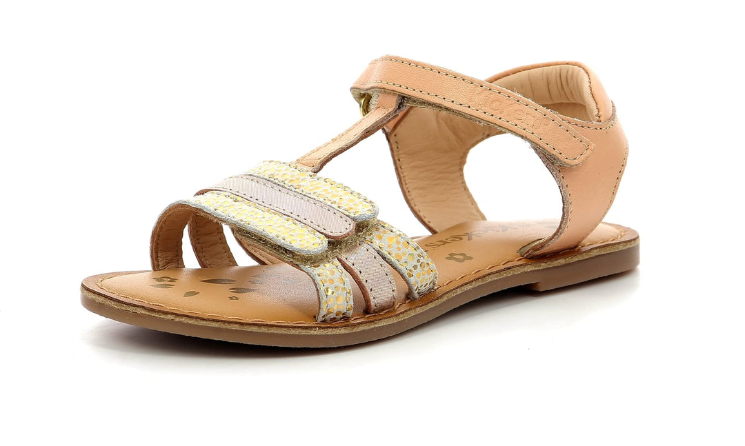 Kickers Mädchen DiamantoSandale 24 EU Nude Metallise, 24 EU Nude Metallise