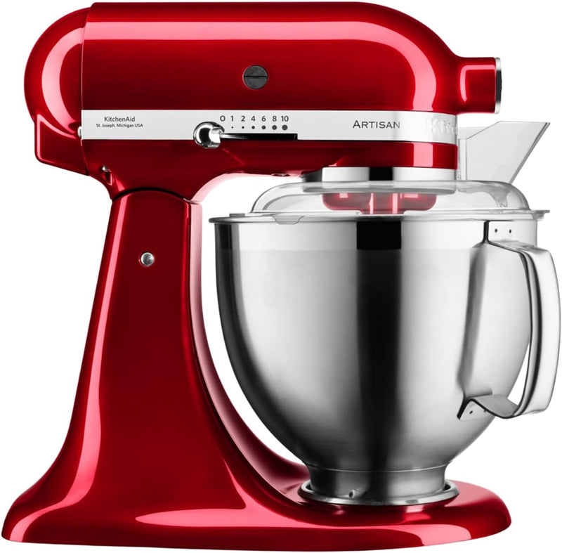 Kitchenaid 5KSM185PSECA 4,8l Küchenmaschine Artisan, Liebesapfelrot Red, Red