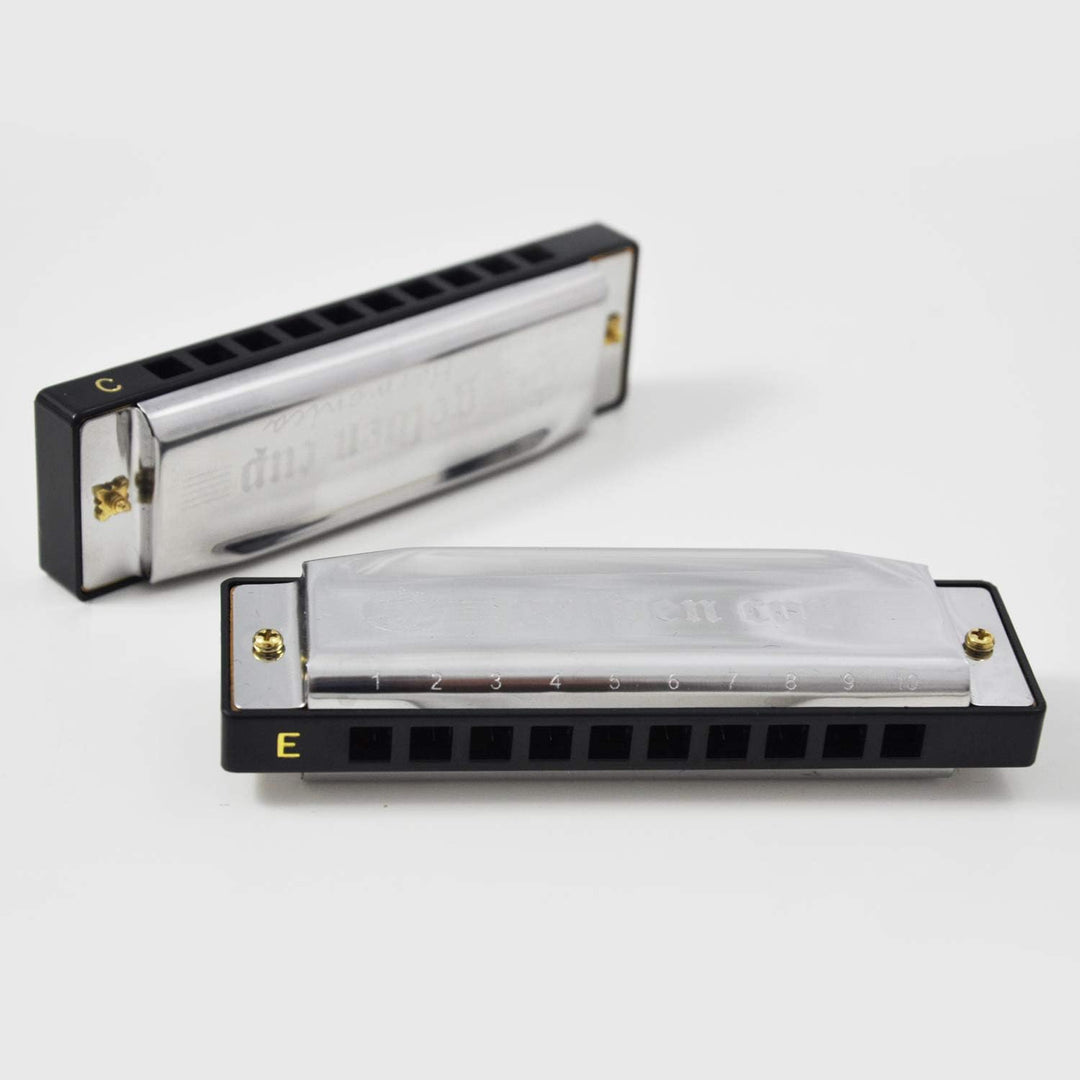 Tuyama® Mundharmonika-Set 7 Mundharmonikas im Koffer diatonisch verschiedene Tonarten C-D-E-F-G-A-Bb