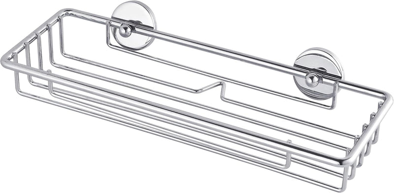 tesa baath Plus Ablage Dusche, 26cm breit, verchromt, inkl. Klebelösung, 50mm x 260mm x 97mm Duschab