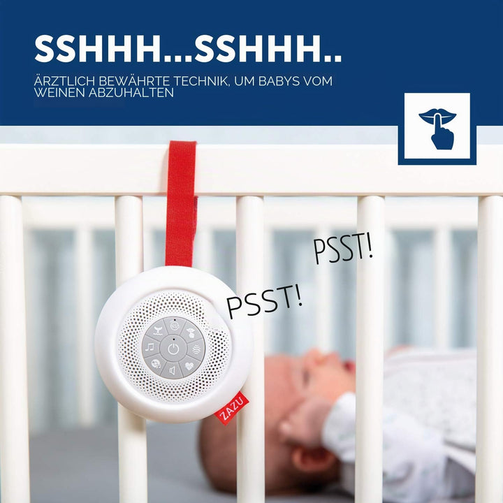 ZAZU Suzy The Baby Soother – Schlafhilfe für Kleinkinder &amp; Baby-Schnuller | 7 beruhigende Melodien i