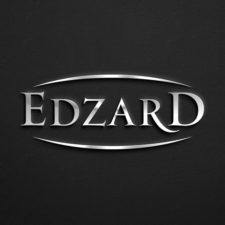 EDZARD Glaskaraffe Olivia, feiner Kristallglas Krug mit Platinrand, Füllvolumen 1,0 Liter, Höhe 16 c