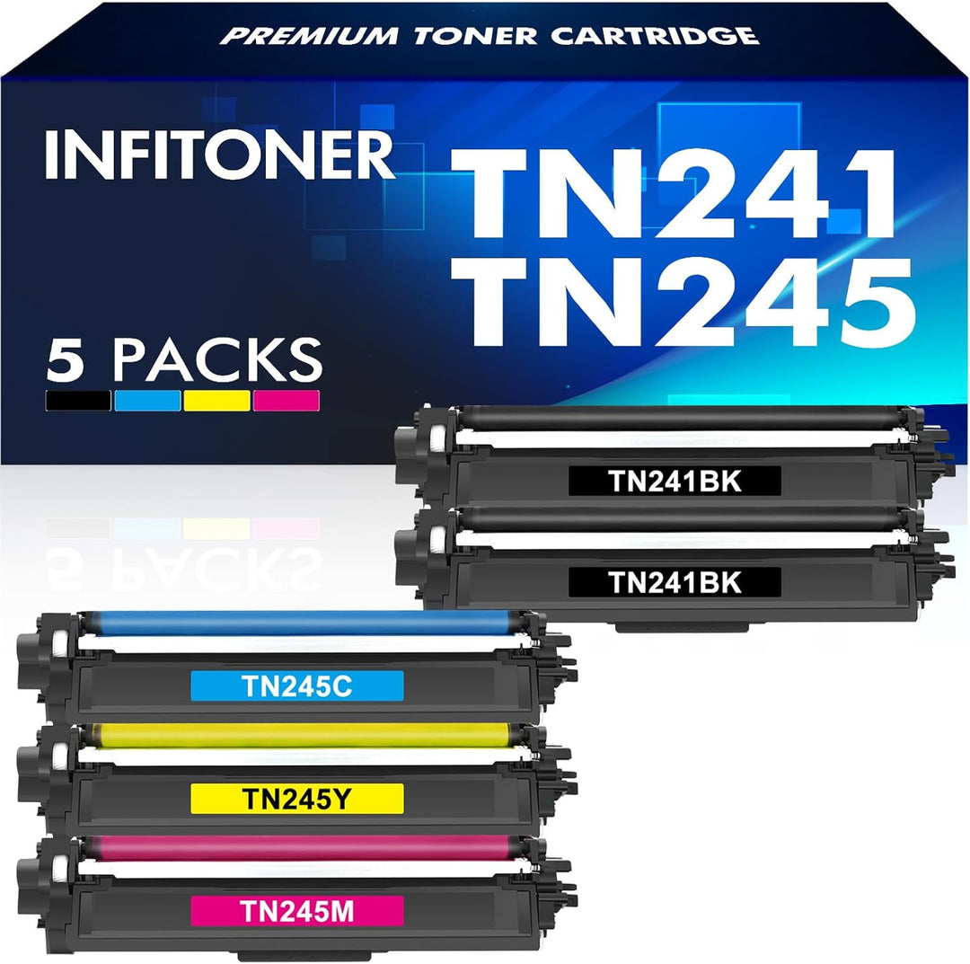 5er-Pack TN241 TN245 Kompatible für Brother MFC 9332CDW Toner DCP 9022CDW MFC 9142 CDN HL-3142CW MFC
