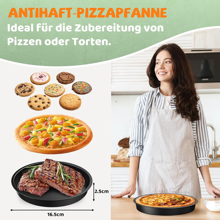 Airfryer Zubehör für Chefman 3,75 l, Tefal Easy Fry Compact 3 L, Philips Essential 4,1L, 11 Stück He