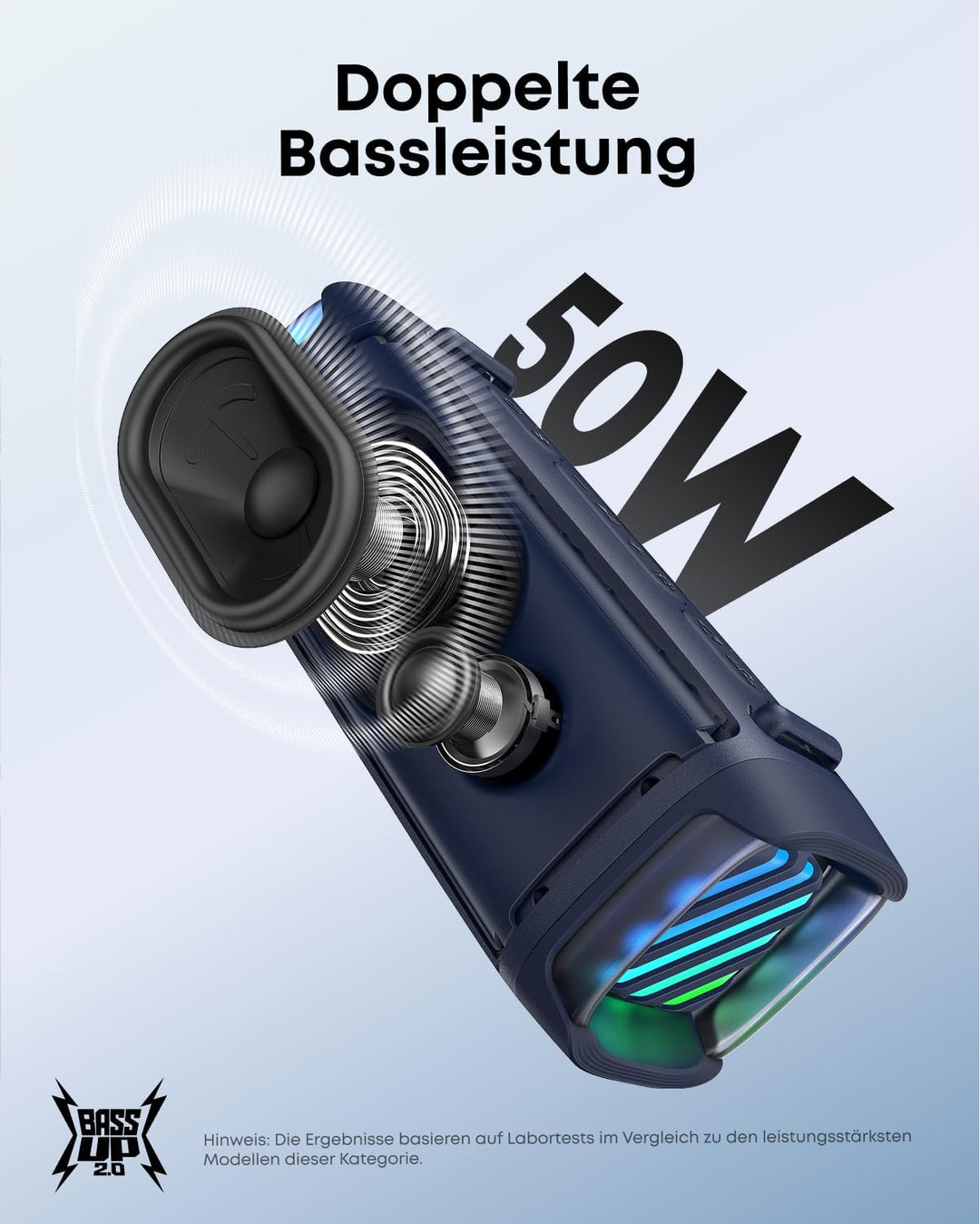 soundcore Boom 3i by Anker – Robuster Outdoor Lautsprecher, Bluetooth Lautsprecher, wasserdicht IP68