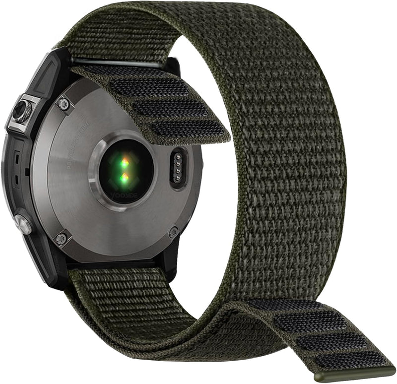 YOOSIDE 22mm Loop Nylon Armband für Garmin EPIX Pro 47mm / Fenix 6 / Fenix 5 / Fenix 7, Ultraleichte