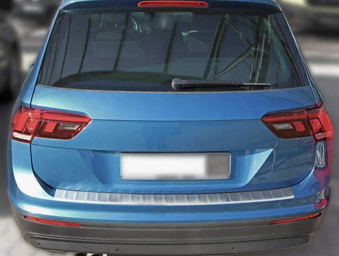 Ladekantenschutz Edelstahl MATT kompatibel für VW TIGUAN II und ALLSPACE | ab 2016 | | mit Abkantung