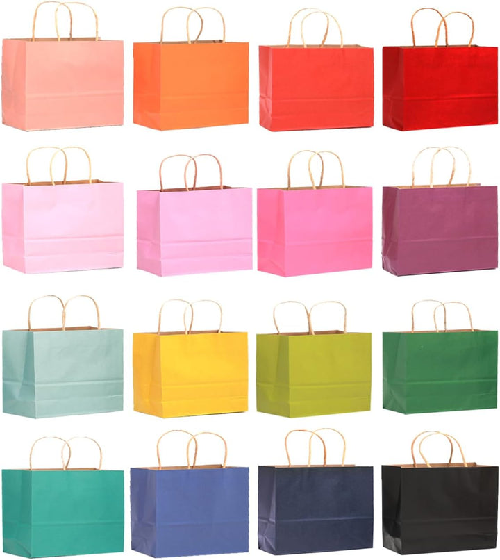 Gcardist 60PCS Geschenkpapier Taschen 32x25x11cm Grosse Geschenktasche mit Griffen Bulk 16 Verschied