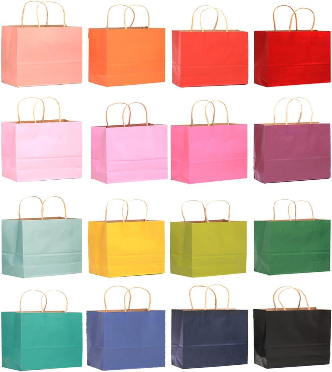 Gcardist 32PCS Geschenkpapier Taschen 32x25x11cm Grosse Geschenktasche mit Griffen Bulk 16 Verschied